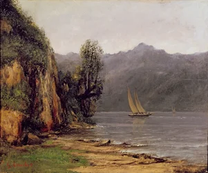 Pohled na Ženevské jezero, kolem 1873-77